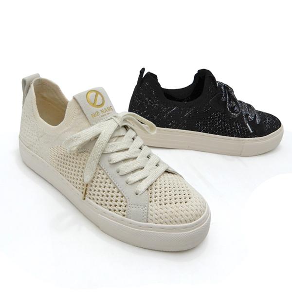 NO NAME ノーネーム スニーカー レディース 夏 ニット 素材 ARCADE アルカデ FLY W 00525 ブラック DOVE ベージュ 軽量 送料無料 | NO NAME | 02