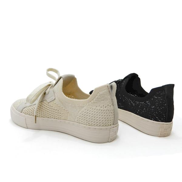 NO NAME ノーネーム スニーカー レディース 夏 ニット 素材 ARCADE アルカデ FLY W 00525 ブラック DOVE ベージュ 軽量 送料無料 | NO NAME | 06