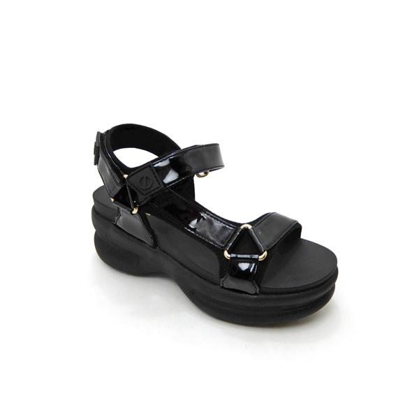 NO NAME 厚底 スポーツ サンダル レディース ストラップ 黒