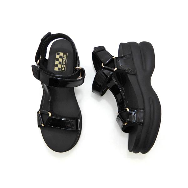 NO NAME 厚底 スポーツ サンダル レディース ストラップ 黒