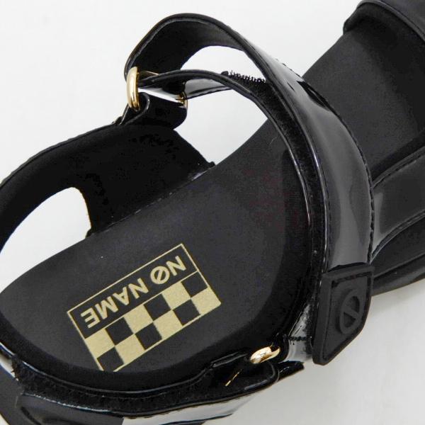 NO NAME 厚底 スポーツ サンダル レディース ストラップ 黒