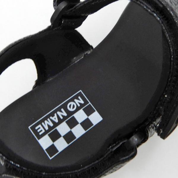 NO NAME 厚底 スポーツ サンダル レディース ストラップ 黒