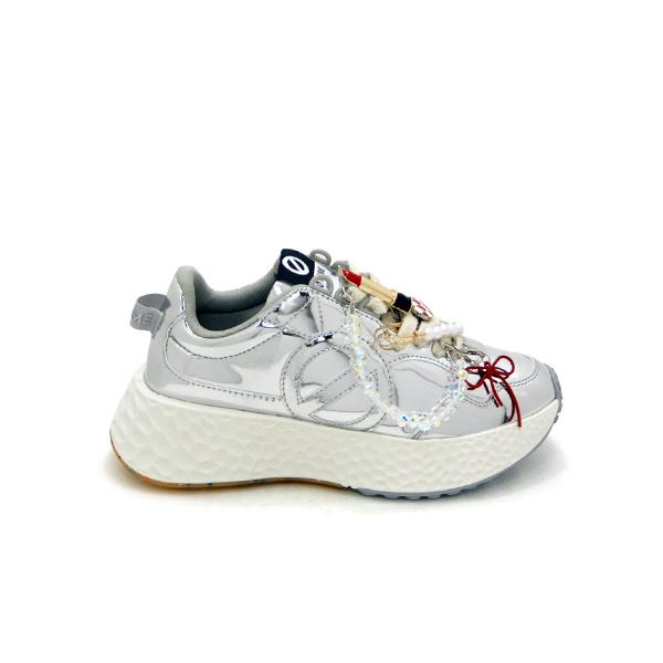 NO NAME（ノーネーム） スニーカー レディース 厚底 シルバー CARTER