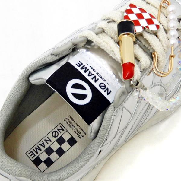 NO NAME スニーカー レディース 厚底 シルバー ノーネーム