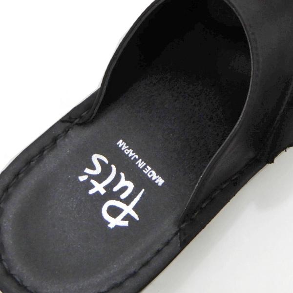 Put's コンフォートサンダル ブラック LL 日本製　本革 楽天市場】put's プッツ ミュール コンフォートサンダル