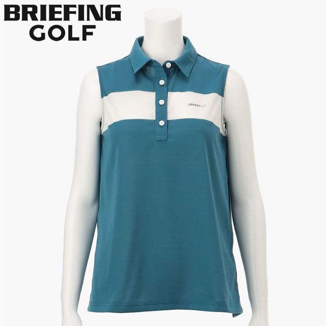 BRIEFING GOLF ブリーフィング ゴルフ WOMENS PANEL MESH NS SHIRT RELAXED FIT ウィメンズ パネル メッシュ ノースリーブ シャツ リラックスフィット BRIEFING GOLF（ブリーフィングゴルフ） ブリーフィング ゴルフ WOMENS
