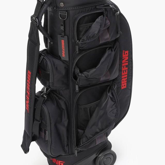 【美品】BRIEFING キャディバッグ CR-6 ♯2 ブラック BRIEFING GOLF（ブリーフィングゴルフ） ブリーフィング ゴルフ