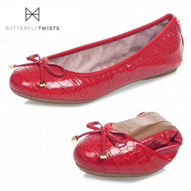 BUTTERFLY TWISTS バタフライツイスト 21059N FRANKIE フランキー レッド スリッポン 靴 フラットシューズ レディース 結婚式 授業参観 入学式 卒業式 BUTTERFLY TWISTS（バタフライツイスト） 21059N FRANKIE フランキー