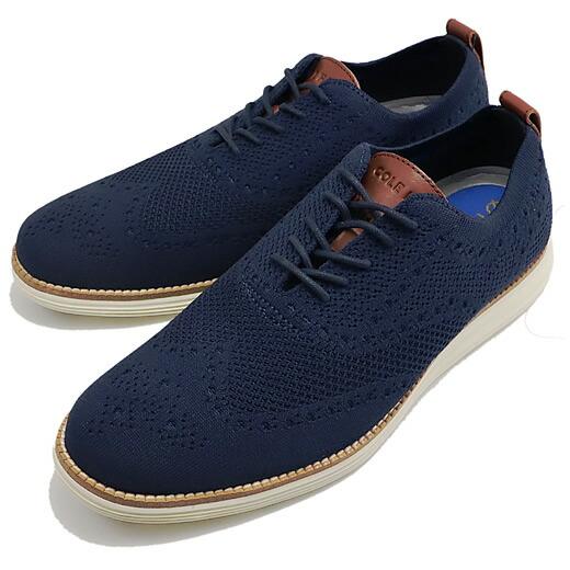 COLE HAAN コールハーン ORIGNALGRAND Stitch Wingtip Oxford ウィングチップオックスフォード ネイビー/アイボリー メンズ 返品交換送料無料｜928wing｜04