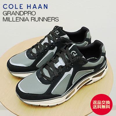 COLE HAAN コールハーン GRANDPRO MILLENIA RUNNERS グランドプロ ミレニア ランナーズ ブラック/ラバスモーク/アイボリー メンズ スニーカー 返品交換送料無料 COLE HAAN（コールハーン） GRANDPRO MILLENIA RUNNERS グランドプロ