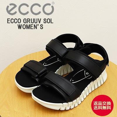 ECCO エコー GRUUV SOL WOMEN’S グルーブ ソル ウィメンズ  BLACK ブラック コンフォート ストラップ SANDAL サンダル  レディース 返品交換送料無料 ecco（エコー） GRUUV SOL WOMEN'S グルーブ ソル ウィメンズ BLACK