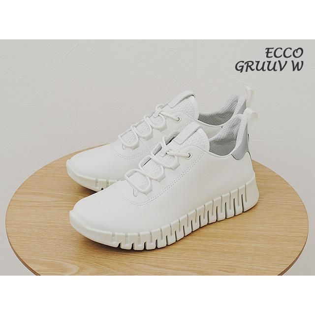 ecco（エコー） GRUUV W グルーブ ウィメンズ WHITE/LIGHT GREY