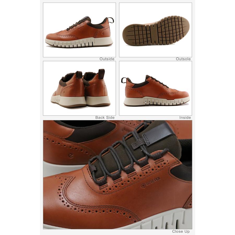 返品交換送料無料 ECCO エコー ECCO GRUUV STUDIO GTX MENS  グルーブ スタジオ ゴアテックス メンズ BROWN ブラウン 靴 スニーカー カジュアル シューズ レザー ビジネス ecco（エコー） ECCO GRUUV STUDIO GTX MEN'S グルーブ スタジオ