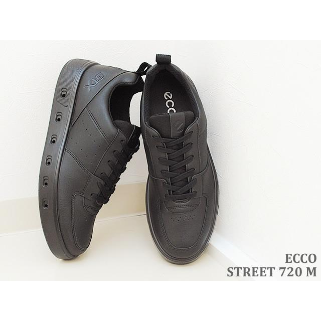 ECCO エコー STREET 720 M ストリート720 メンズ  BLACK ブラック  GORE-TEX ゴアテックス 靴 スニーカー コンフォート シューズ　返品交換送料無料｜928wing｜02