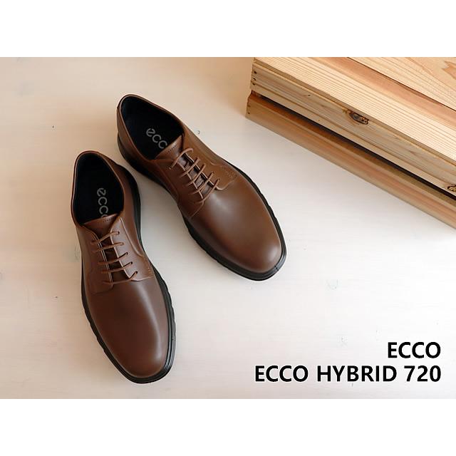 ECCO エコー HYBRID 720 DERBY SHOES MEN ハイブリット 720 ダービー シュー メンズ ココアブラウン  GORE-TEX ゴアテックス 防水 ビジネス返品交換送料無料の画像