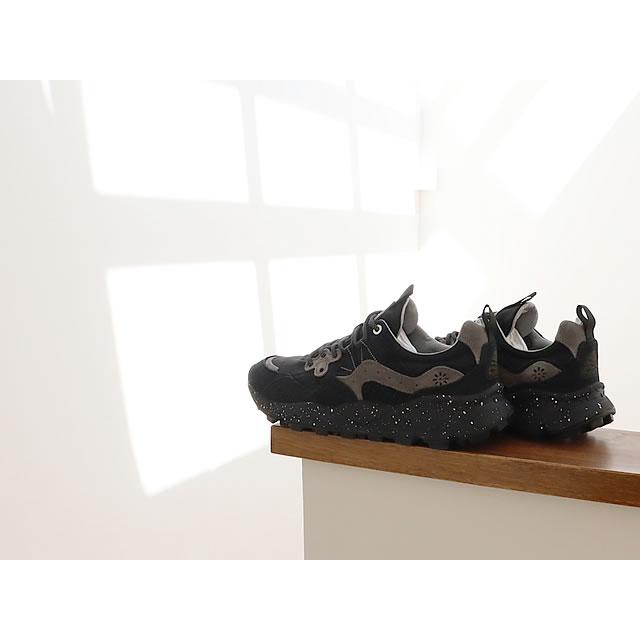 Molini ブラックフラワーフラットシューズ 36 FlowerMOUNTAIN Flower MOUNTAIN フラワー マウンテン YAMANO3