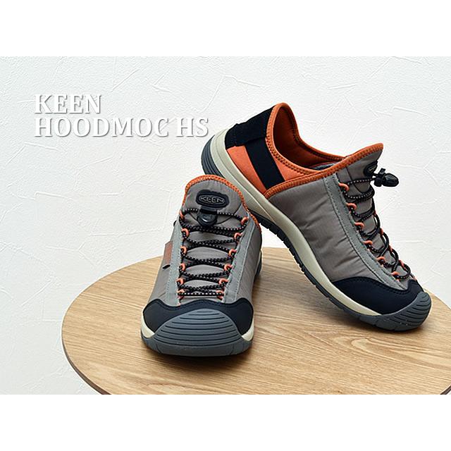 30％OFF KEEN HOODMOC HS フッドモック エイチエス BRINDLE/FOSSIL ORANGE ブリンドル/フォッシルオレンジ スリップオン  アウトドア キャンプ 防水｜928wing｜03