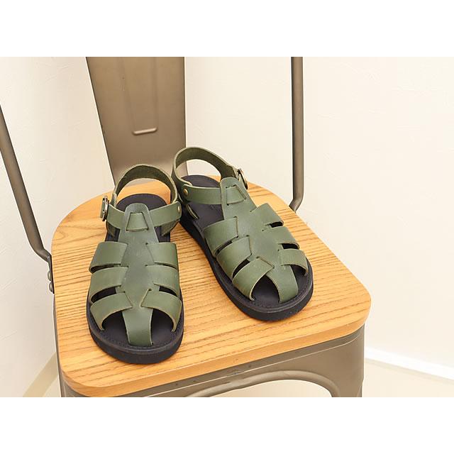 Organic handloom オーガニックハンドルーム GURKHA グルカ POTTERY GREEN ポタリーグリーン メンズ レディース  サンダル  国産 日本製 返品交換送料無料 Organic handloom オーガニックハンドルーム GURKHA グルカ POTTERY