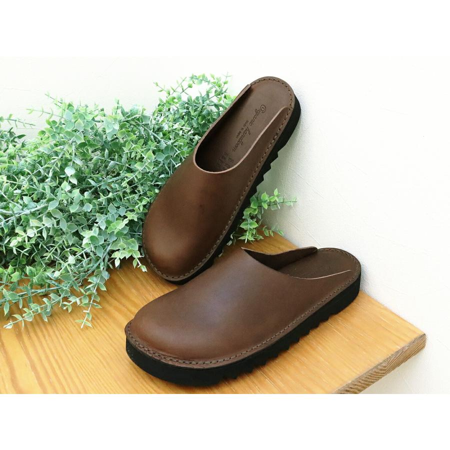 Organic handloom オーガニックハンドルーム DELFT DARK BROWN メンズ