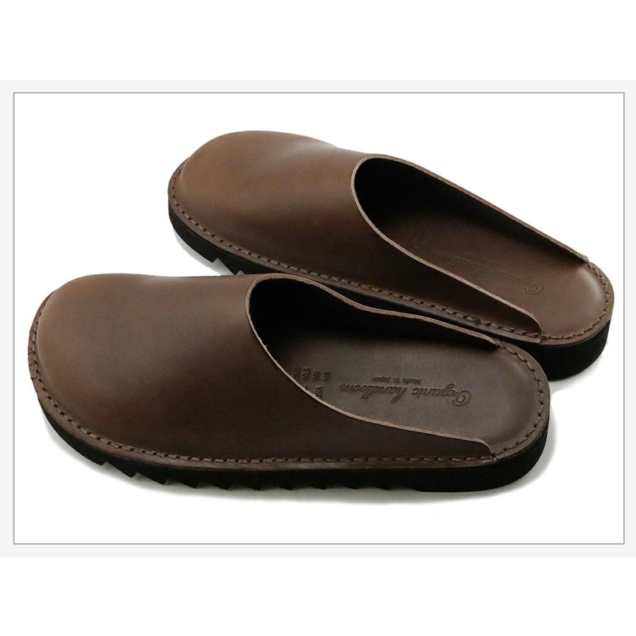 Organic handloom オーガニックハンドルーム DELFT DARK BROWN メンズ