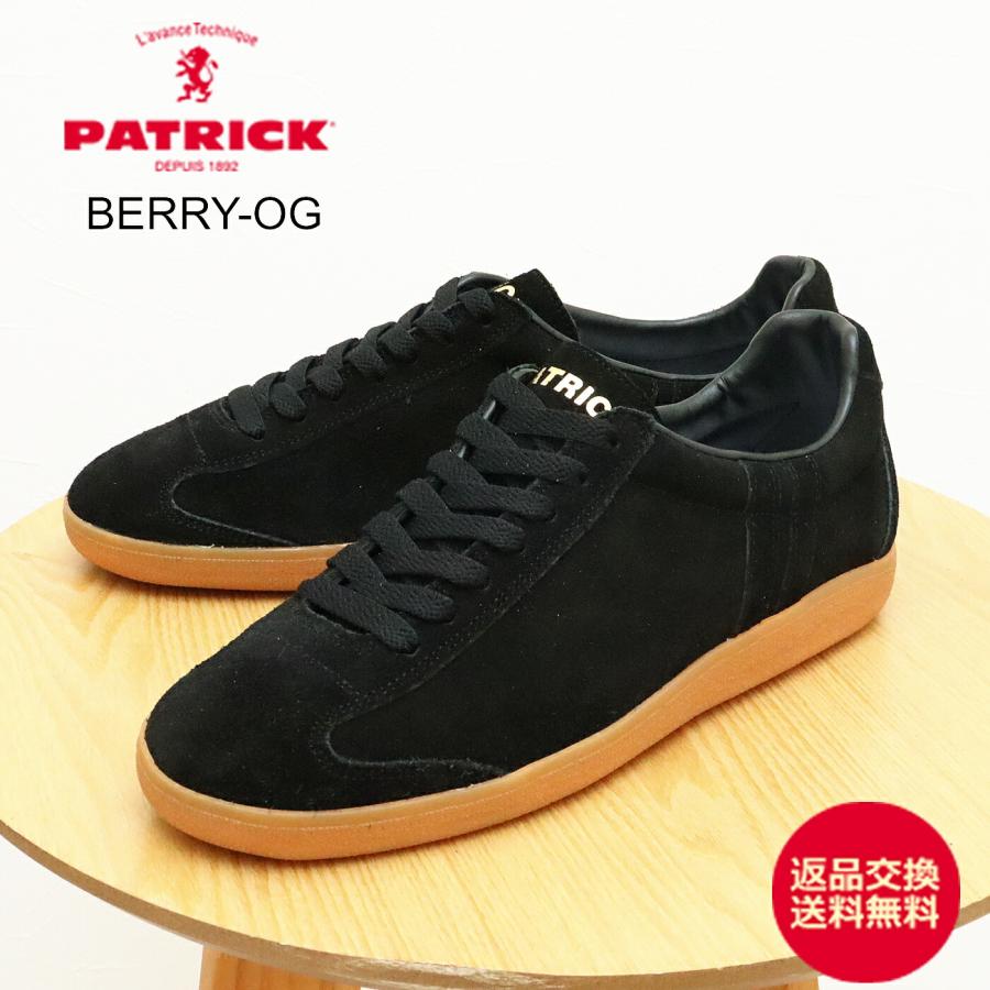 返品交換送料無料 PATRICK  パトリック BERRY-OG ベリー・オリジン BLK ブラック PATRICK（パトリック） BERRY-OG ベリー・オリジン BLK ブラック返品
