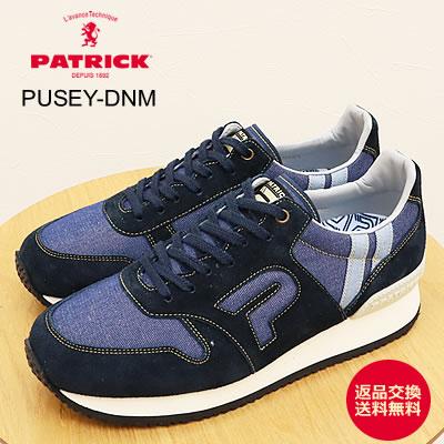 PATRICK パトリック PUSEY-DNM ピュゼー・デニム NVY ネイビー 返品交換送料無料 PATRICK（パトリック） PUSEY-DNM ピュゼー・デニム NVY ネイビー返品