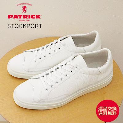 PATRICK パトリック STOCKPORT ストックポート WHT ホワイト 返品交換送料無料 PATRICK（パトリック） STOCKPORT ストックポート WHT ホワイト返品