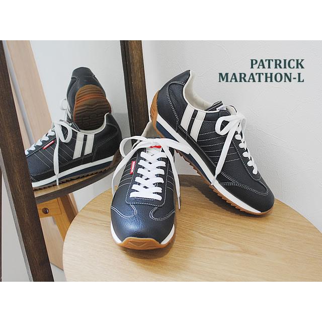 PATRICK パトリック マラソンレザー ホワイト／ネイビー 41 スニーカー PATRICK パトリック スニーカー マラソンレザー マラソン