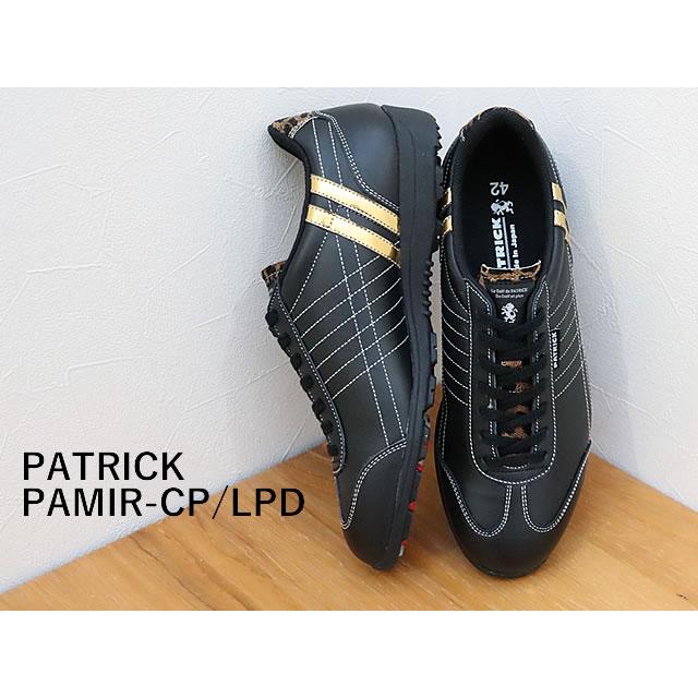 PATRICK パトリック PAMIR-CP/LPD パミール・カップ/レオパード BLK ブラック 靴 スニーカー スパイクレス ゴルフシューズ 日本製返品交換送料無料_1