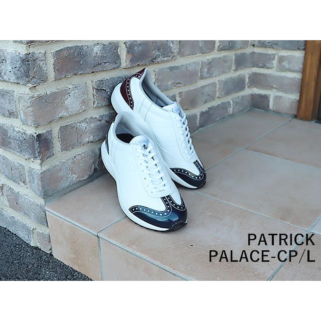 PATRICK パトリック PALACE-CP/L パレス・カップ/レザー TRC トリコロール　靴　スニーカー　スパイクレス ゴルフシューズ 日本製返品交換送料無料_1