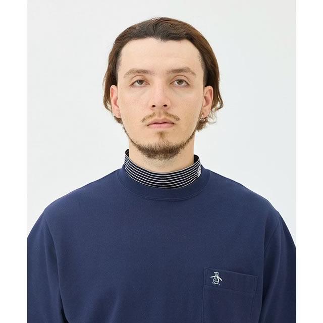 ぴぃ✦BRIEFING ウインター仕様 モックネック✦ブラック✦M ゼブラプリント 長袖 モックネック(MENS)