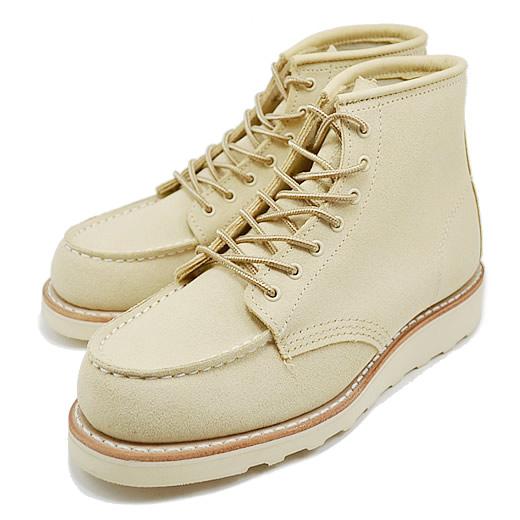 【返品交換送料無料】RED WING レッドウィング 3328 WOMENS  6inch Classic Moc ウィメンズ 6インチ クラシックモック Cream「Abilene」Roughout クリーム「アビレーン」ラフアウト RED WING SHOES（レッドウィング） RED WING 3328 WOMEN'S 6