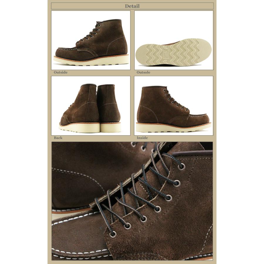 RED WING レッドウィング 3476 WOMEN'S  6-INCH CLASSIC MOC ウィメンズ 6インチ クラシックモック チョコレートミュールスキナー 返品交換送料無料の画像