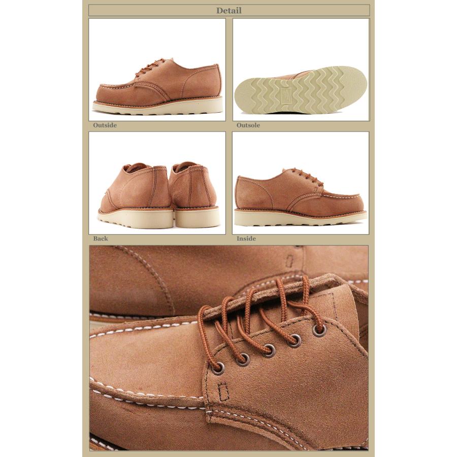 RED WING レッドウィング 3609 WOMEN'S  CLASSIC MOC OXFORD ウィメンズ  クラシックモック オックスフォード ダスティローズ アビリーン 返品交換送料無料の画像