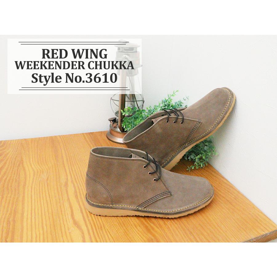 RED WING レッドウィング Style No.3610 WEEKENDER CHUKKA ウィークエンダー チャッカ サンドストーン モハヴェ ラフアウト　返品交換送料無料の画像