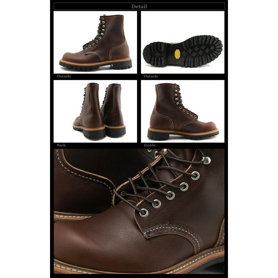 RED WING レッドウィング Style No.4585 D 8-inch Logger 8インチロガー BRIAR”OIL SLICK” ブライアー・オイルスリック ブーツ ビブラム返品交換送料無料の画像