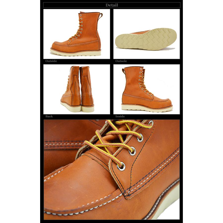 RED WING レッドウィング 8-INCH CLASSIC MOC  STYLE NO.877 8インチ クラシック モック  ORO-LEGACY オロ レガシー返品交換送料無料の画像