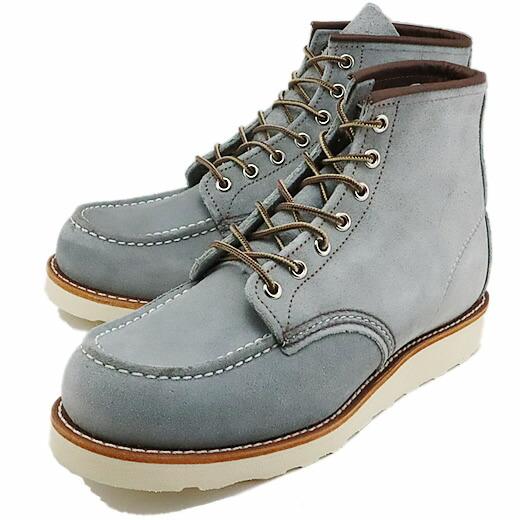 RED WING レッドウィング 8800 CLASSIC WORK 6"MOC-TOE クラシックワーク 6インチ モックトゥ  ダスティブルー”アビリーン”返品交換送料無料の画像