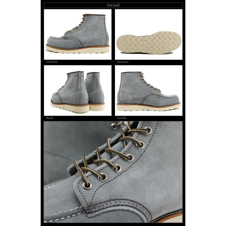 RED WING レッドウィング 8800 CLASSIC WORK 6"MOC-TOE クラシックワーク 6インチ モックトゥ  ダスティブルー”アビリーン”返品交換送料無料の画像