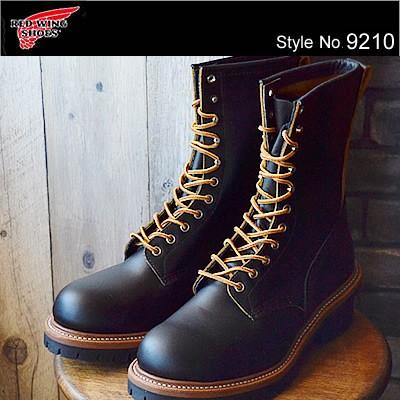 red wing logger boots black