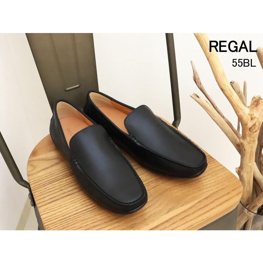 REGAL リーガル スリッポン 55BL BLACK ブラック返品交換送料無料の画像