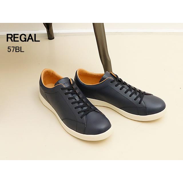 REGAL リーガル レースアップレザースニーカー 57BL NAVY REGAL リーガル レースアップレザースニーカー 57BL NAVY
