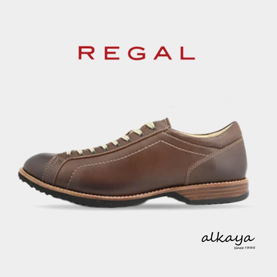 REGAL（リーガル） レースアップレザースニーカー 60ELBA BROWN 