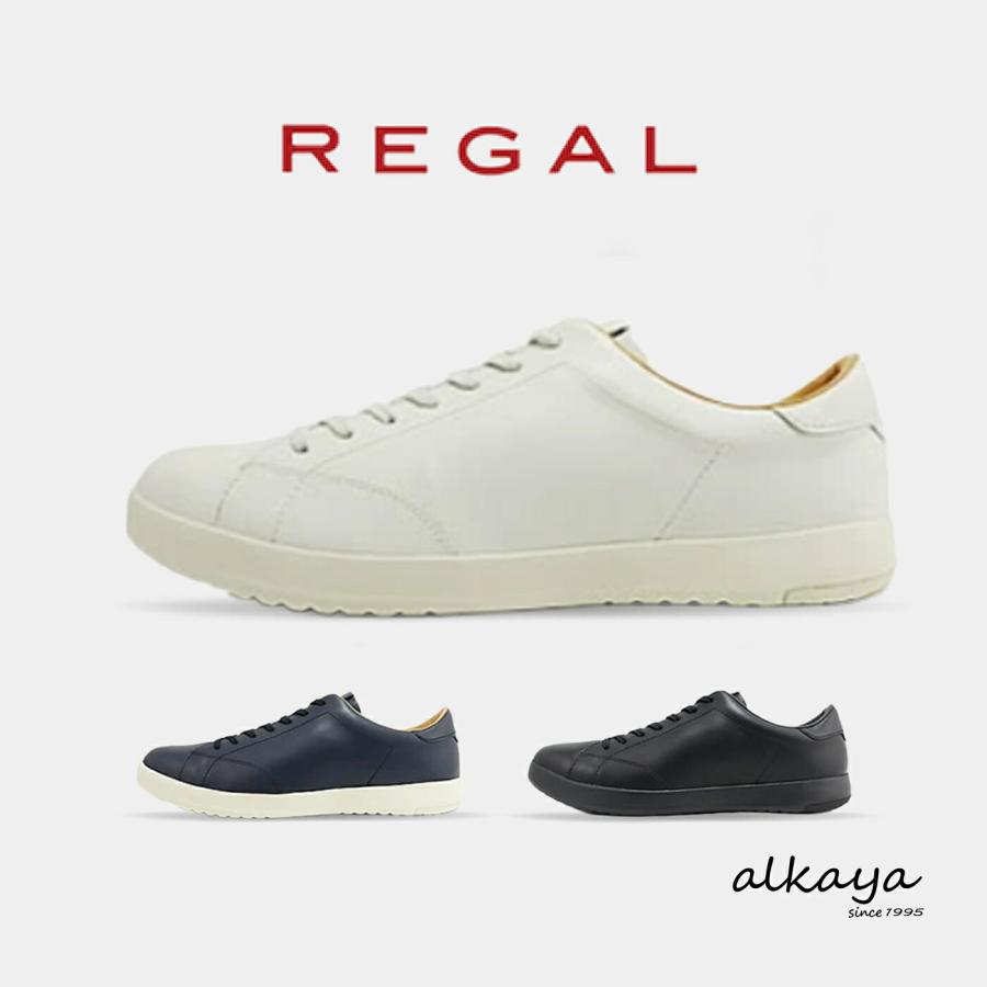 REGAL（リーガル） レースアップレザースニーカー 57BL WHITE ホワイト