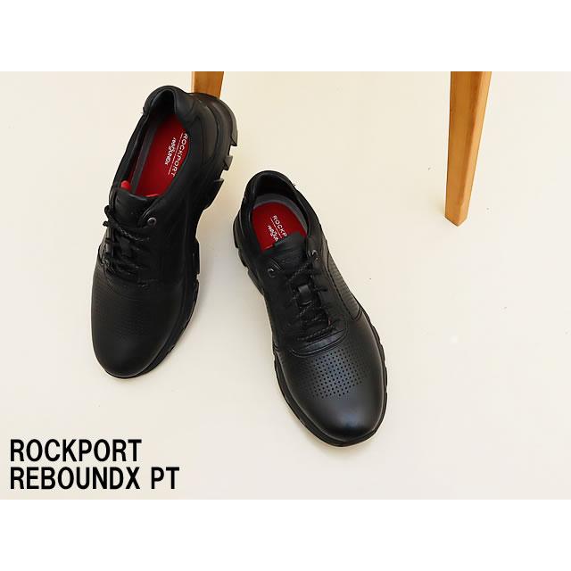 ROCKPORT ロックポート REBOUNDX PLAIN TOE リバウンドエックス プレーン トゥ ブラック ウォーキングシューズ レザー カウレザー メンズ返品交換送料無料_1