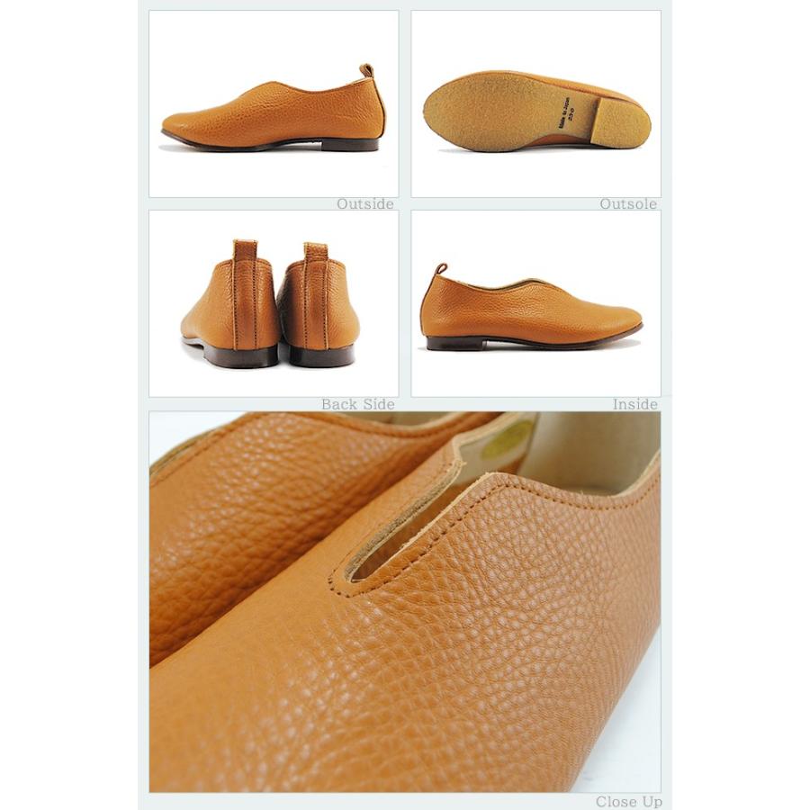 Recipe（レシピ） Vカットスリッポン CAM キャメル 靴 レディース