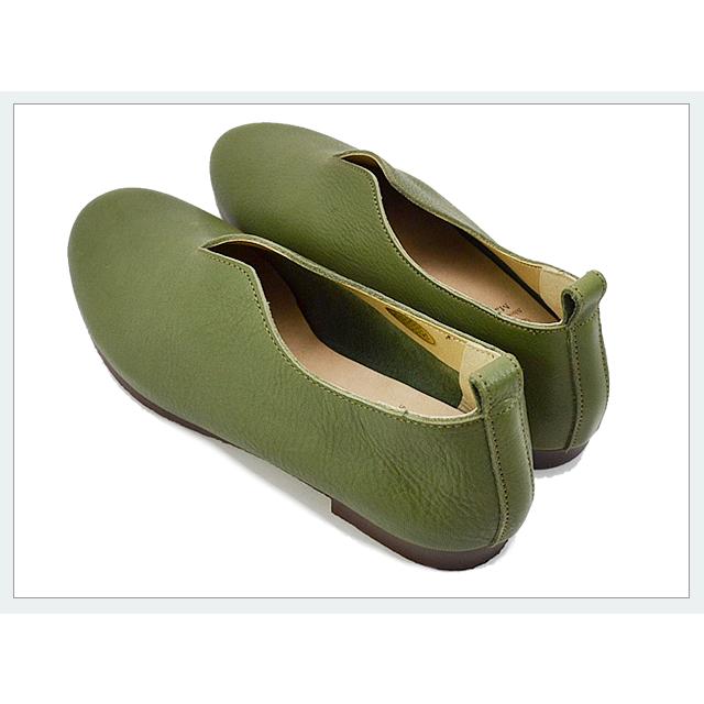 Recipe（レシピ） Vカットスリッポン OLIVE オリーブ 靴 レディース