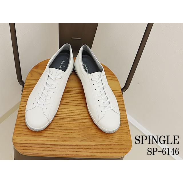 SPINGLE スピングル SP-6146 WHITE ホワイト 靴 スニーカー カジュアル ビジネスシューズ ビジカジ スピングルムーヴ スピングルムーブ 返品交換送料無料 SPINGLE（スピングル） SP-6146 WHITE ホワイト 靴 スニーカー