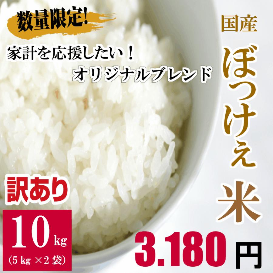 スーパーセール 東京都 国内産お米5kg x 令和4年産の産地ブレンド白米5kg入り2袋計10kg