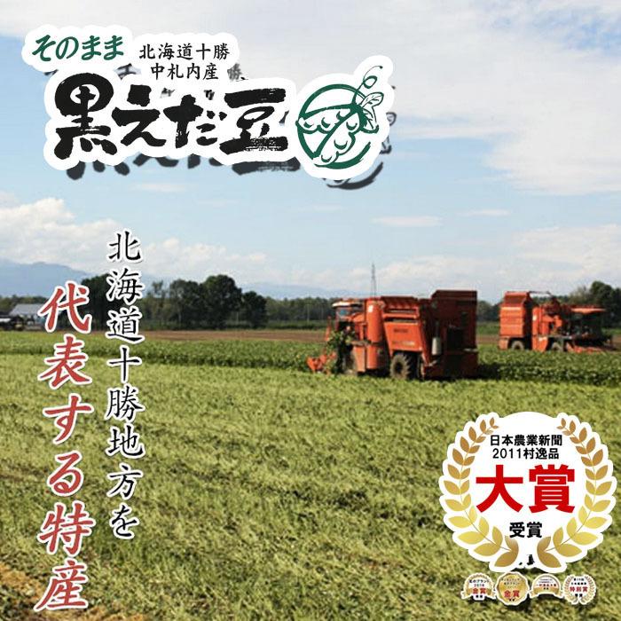 北海道産中札内産 そのまま黒えだ豆 300g×10 送料無料 JAなかさつない